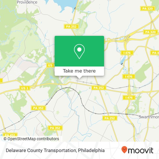 Mapa de Delaware County Transportation