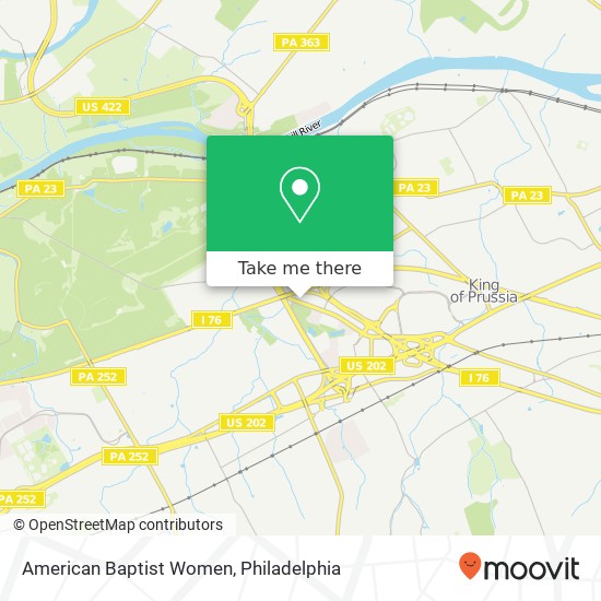 Mapa de American Baptist Women