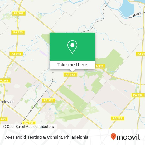 Mapa de AMT Mold Testing & Conslnt