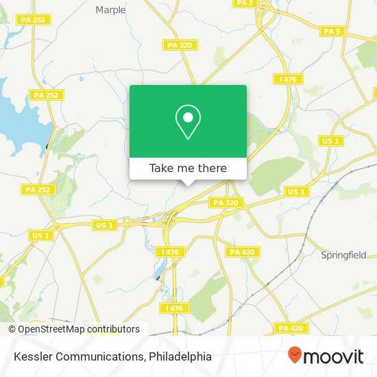 Mapa de Kessler Communications