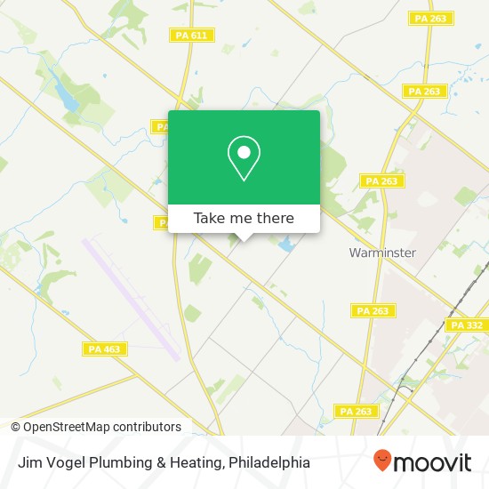 Mapa de Jim Vogel Plumbing & Heating