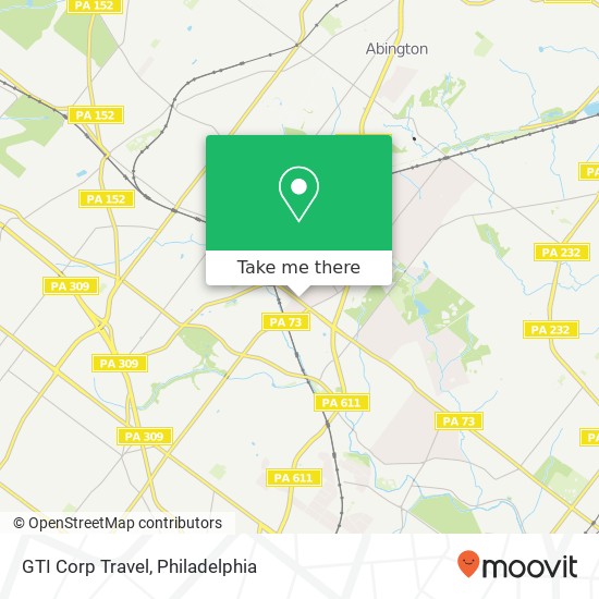 Mapa de GTI Corp Travel