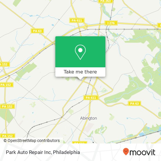 Park Auto Repair Inc map