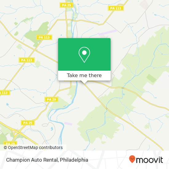 Champion Auto Rental map