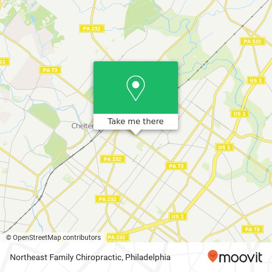 Northeast Family Chiropractic map