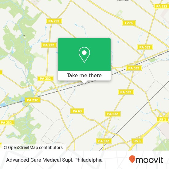 Advanced Care Medical Supl map