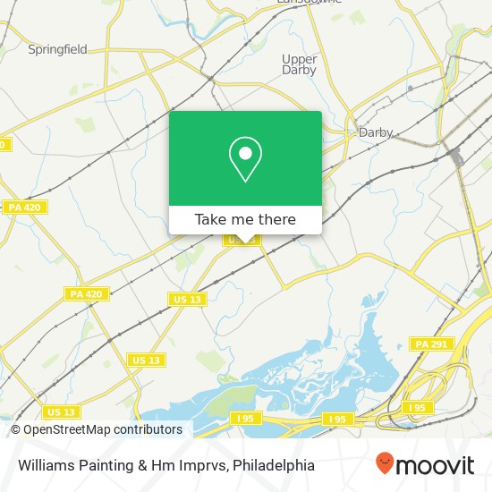 Williams Painting & Hm Imprvs map