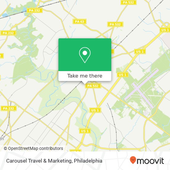 Carousel Travel & Marketing map