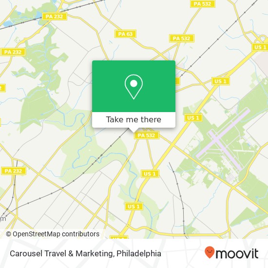 Mapa de Carousel Travel & Marketing