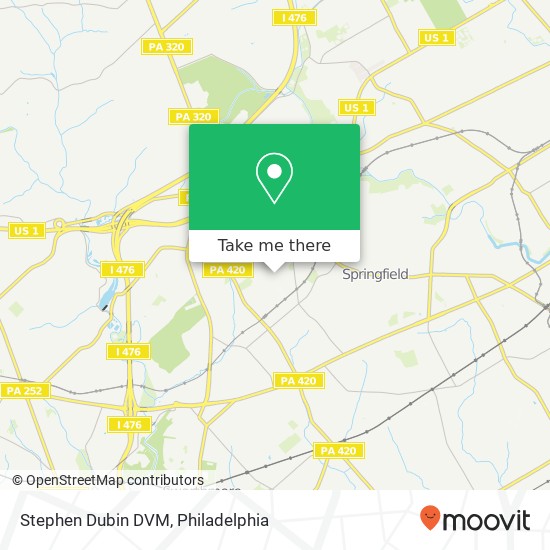 Stephen Dubin DVM map