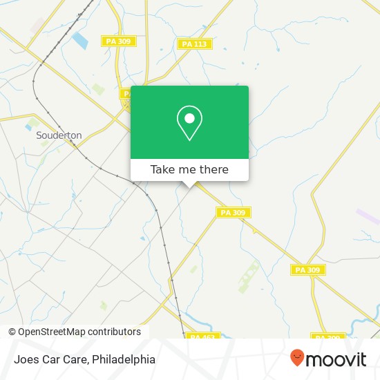 Joes Car Care map