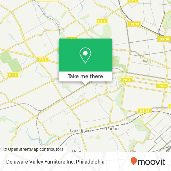 Mapa de Delaware Valley Furniture Inc