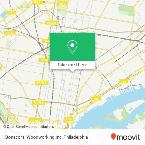 Bonacorsi Woodworking Inc map