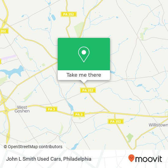 John L Smith Used Cars map