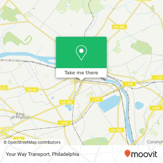 Mapa de Your Way Transport