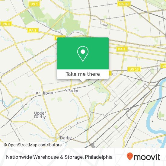 Nationwide Warehouse & Storage map