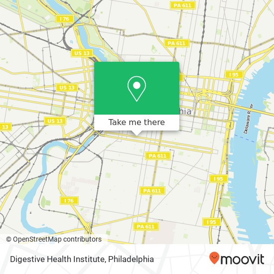 Mapa de Digestive Health Institute