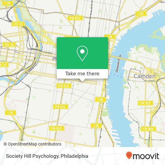 Society Hill Psychology map