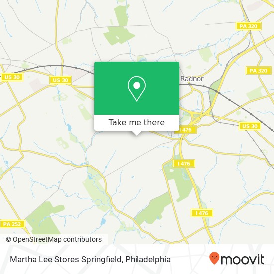 Mapa de Martha Lee Stores Springfield