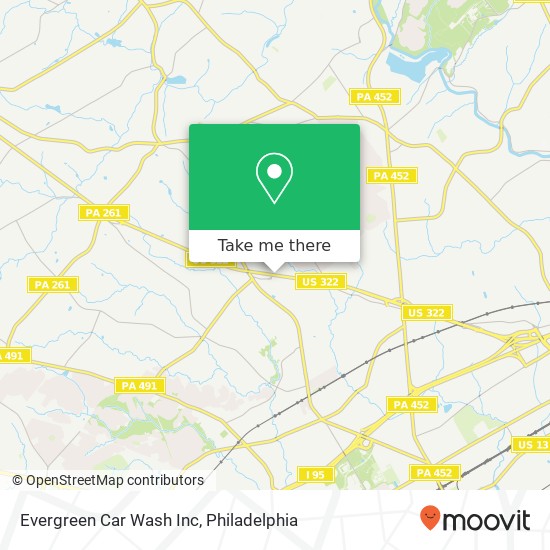 Mapa de Evergreen Car Wash Inc