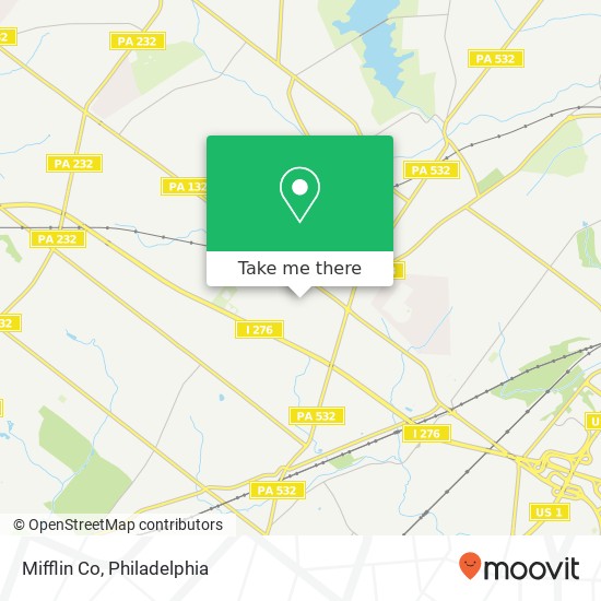 Mapa de Mifflin Co