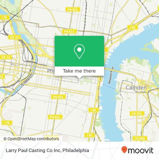 Larry Paul Casting Co Inc map