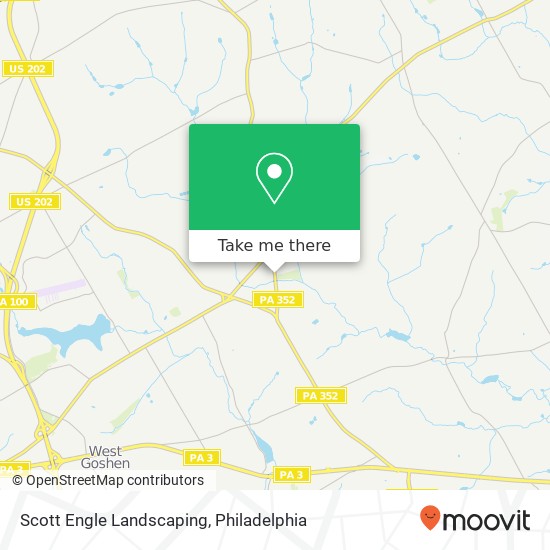 Scott Engle Landscaping map