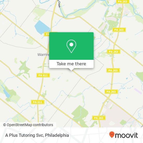 A Plus Tutoring Svc map