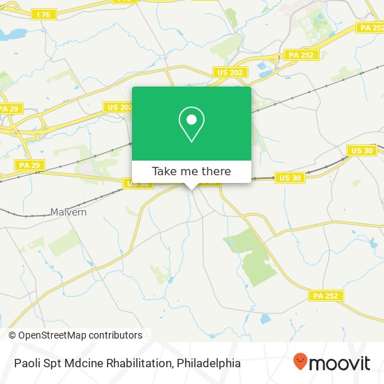 Paoli Spt Mdcine Rhabilitation map