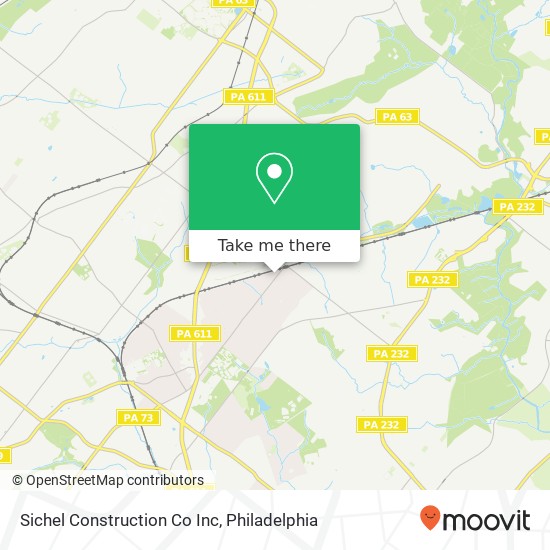 Sichel Construction Co Inc map