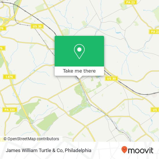 Mapa de James William Turtle & Co