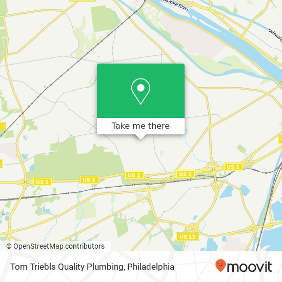 Tom Triebls Quality Plumbing map