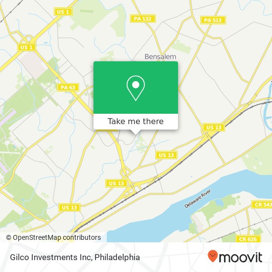 Mapa de Gilco Investments Inc