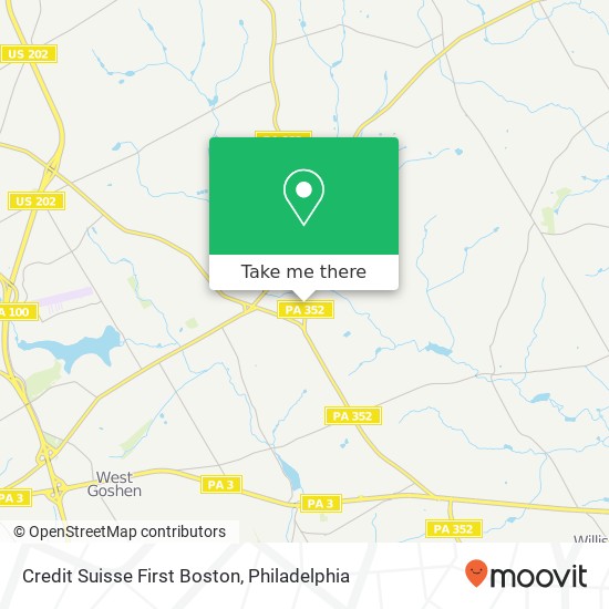 Mapa de Credit Suisse First Boston