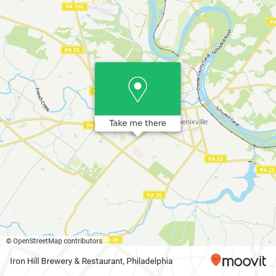 Mapa de Iron Hill Brewery & Restaurant