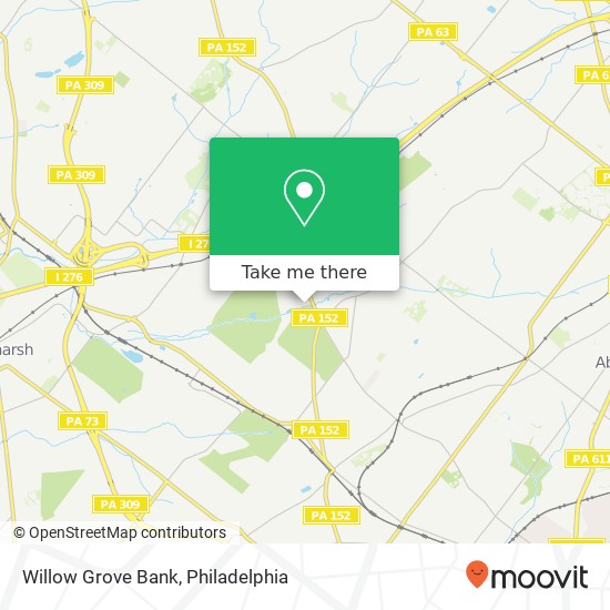 Mapa de Willow Grove Bank