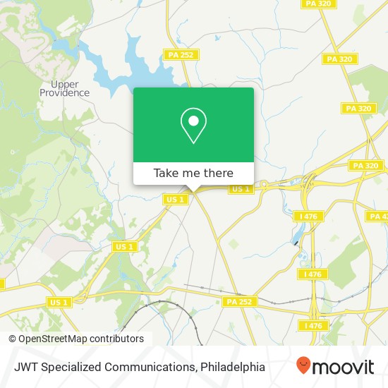 JWT Specialized Communications map