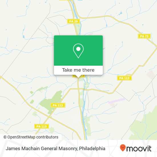 Mapa de James Machain General Masonry