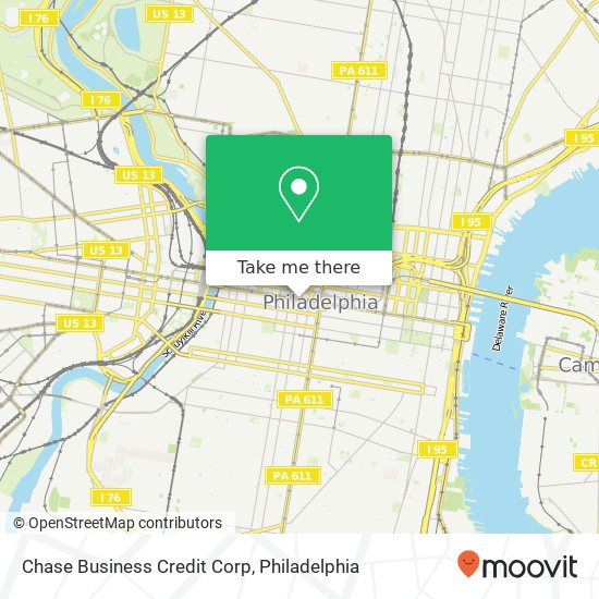 Chase Business Credit Corp map