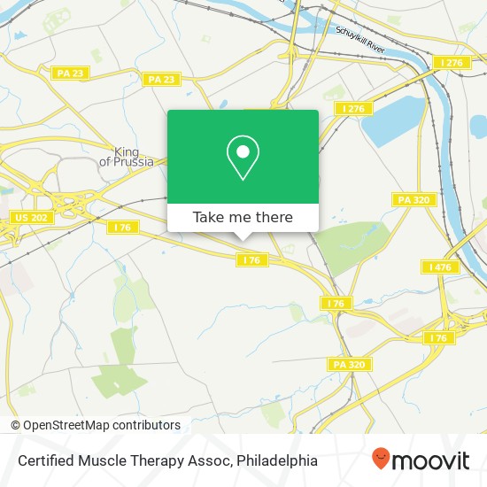 Certified Muscle Therapy Assoc map