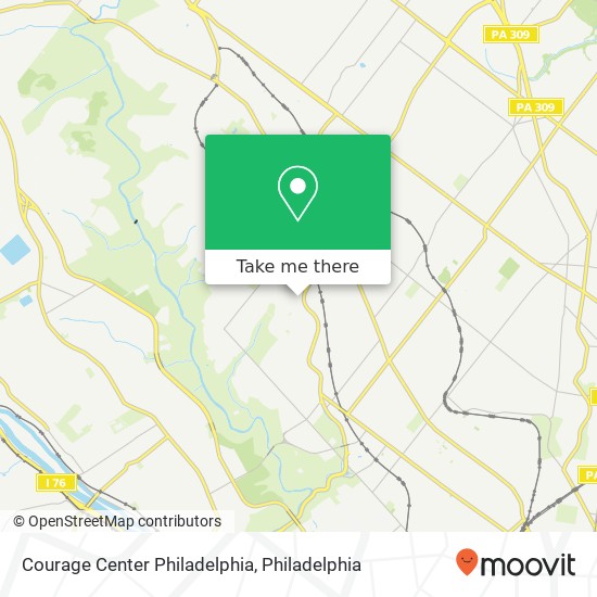 Courage Center Philadelphia map