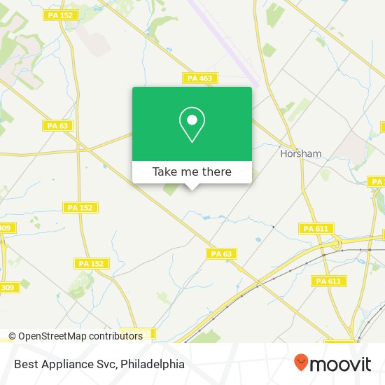 Best Appliance Svc map