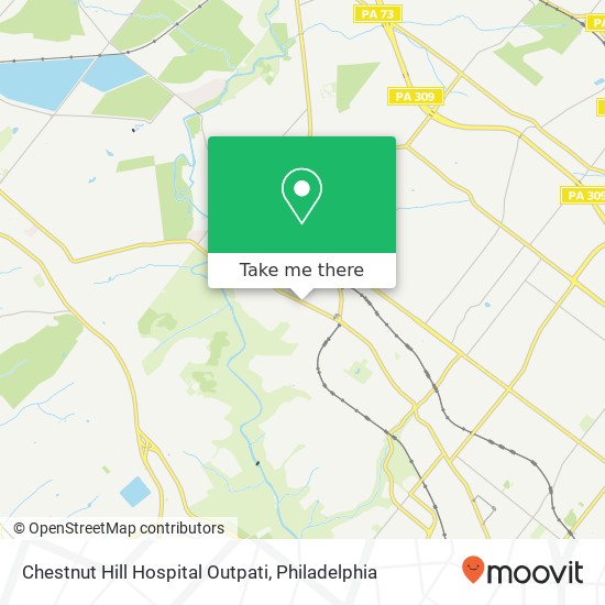 Mapa de Chestnut Hill Hospital Outpati