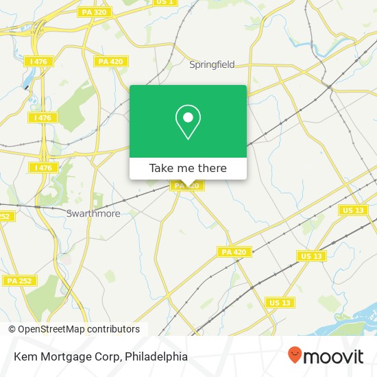 Mapa de Kem Mortgage Corp