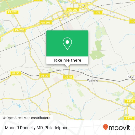 Marie R Donnelly MD map