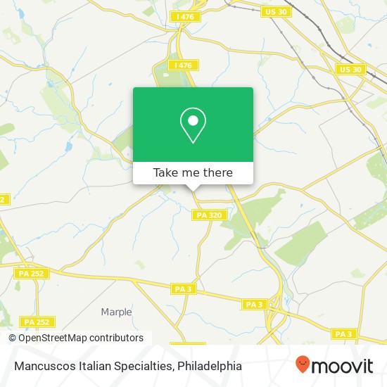 Mancuscos Italian Specialties map