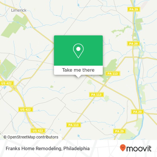Franks Home Remodeling map