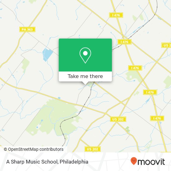 Mapa de A Sharp Music School