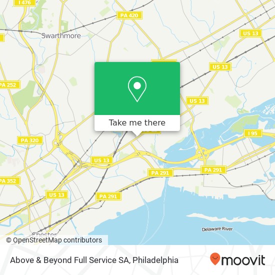 Above & Beyond Full Service SA map