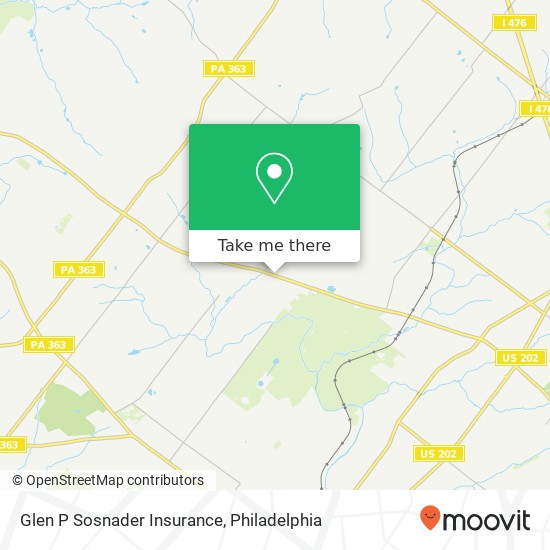 Glen P Sosnader Insurance map